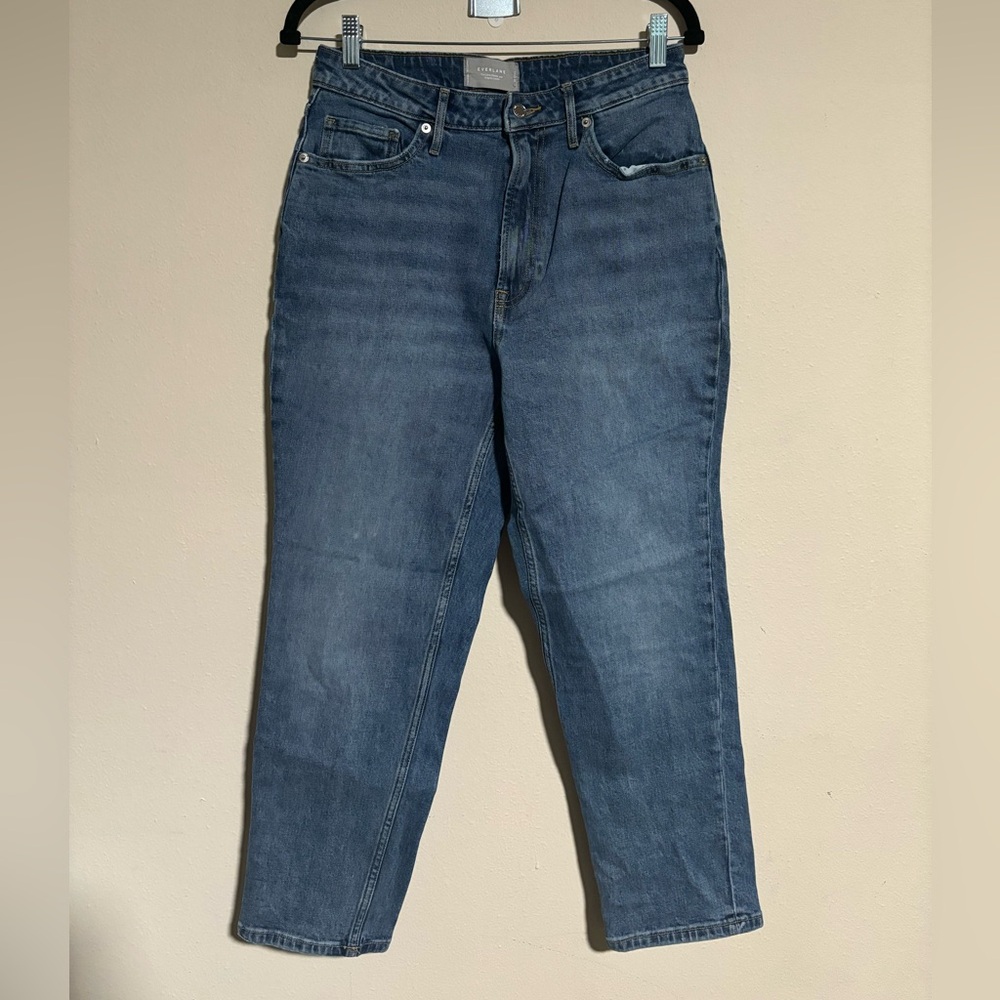 Curvy Cheeky Crop - Everlane Size 28 - Medium Wash Stretch Denim